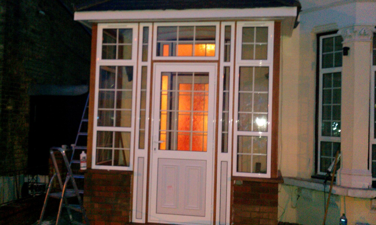 uPVC porch with Georgian bar glazing installed in Westcombe Park